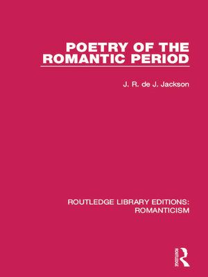 cover image of Poetry of the Romantic Period